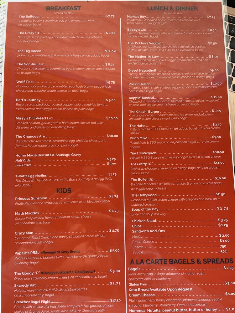 BEST FRIENDS COFFE &amp; BAGELS MENU (Updated January 2025)